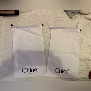 Chloé White Drawstring Dust Bags – Pair